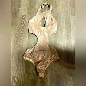 Elegant Tan Bikini Swimsuit